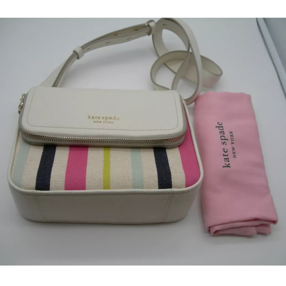 Kate Spade Run Around Stripe Large Flap Crossbody